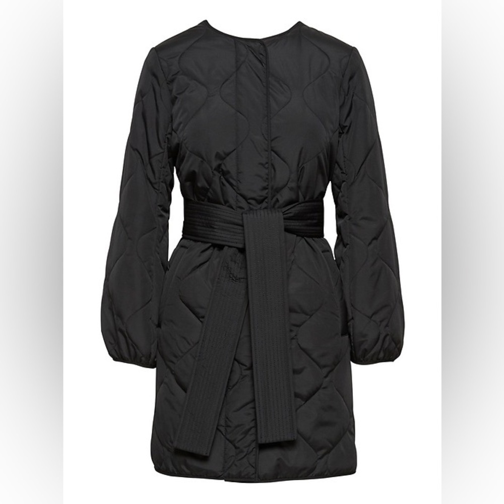 Banana Republic Water-Resistant Quilted Coat NWOT - Picture 2 of 9